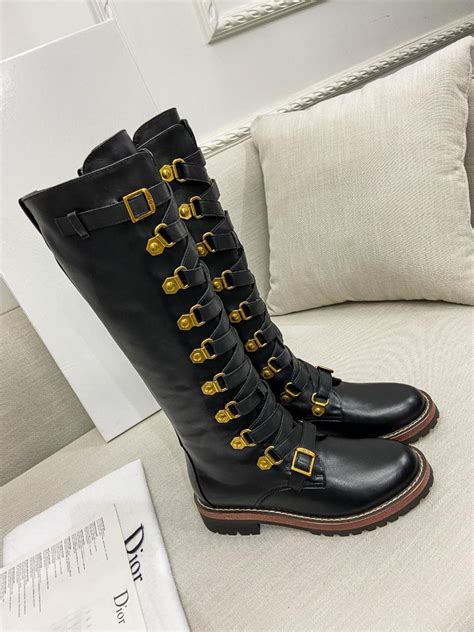 dior boots knee high